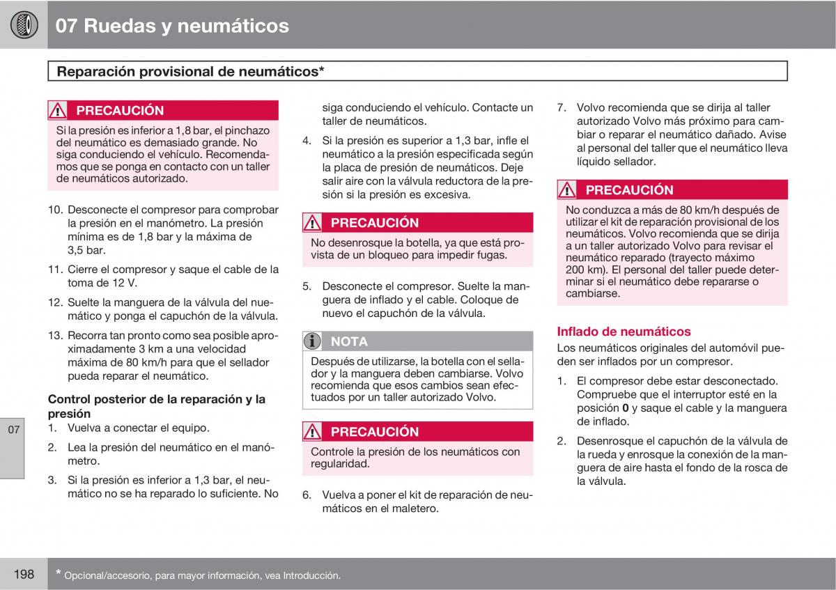 Volvo XC90 I 1 manual del propietario / page 200