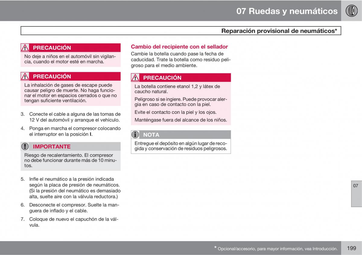 Volvo XC90 I 1 manual del propietario / page 201