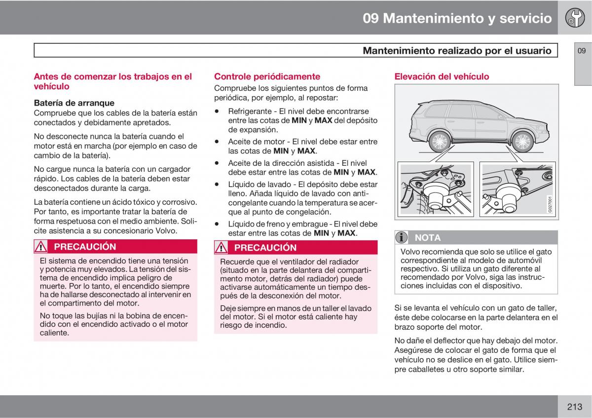 Volvo XC90 I 1 manual del propietario / page 215