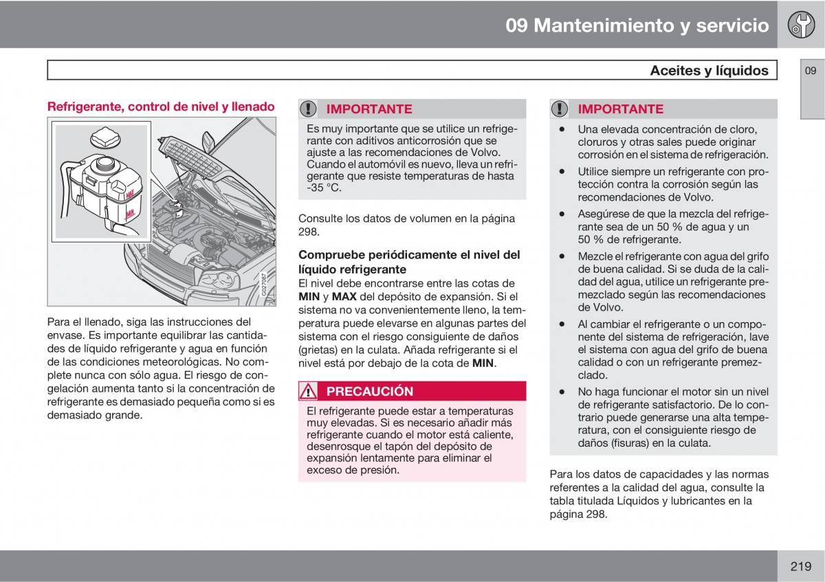 Volvo XC90 I 1 manual del propietario / page 221