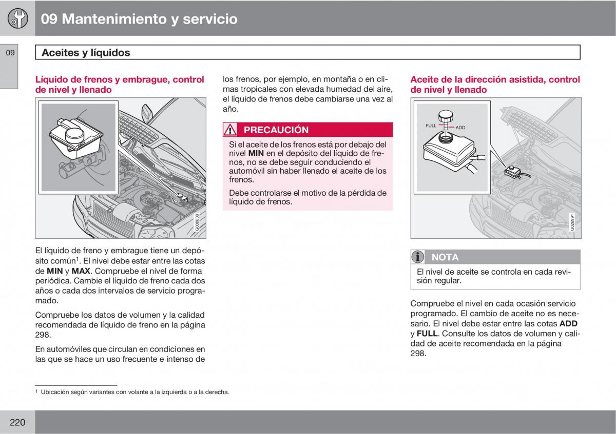 Volvo XC90 I 1 manual del propietario / page 222