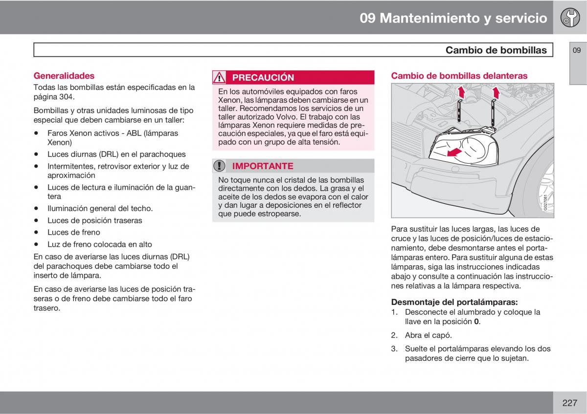 Volvo XC90 I 1 manual del propietario / page 229