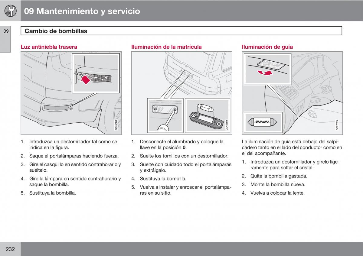 Volvo XC90 I 1 manual del propietario / page 234