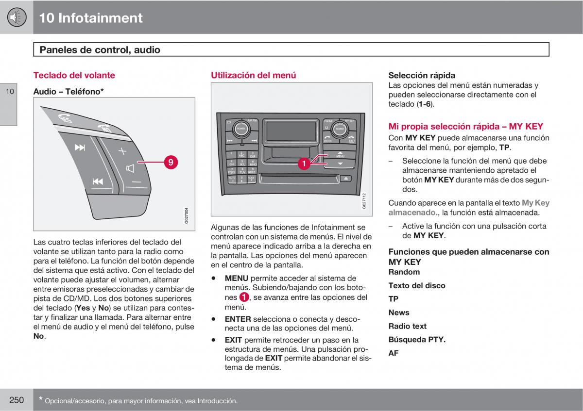 Volvo XC90 I 1 manual del propietario / page 252