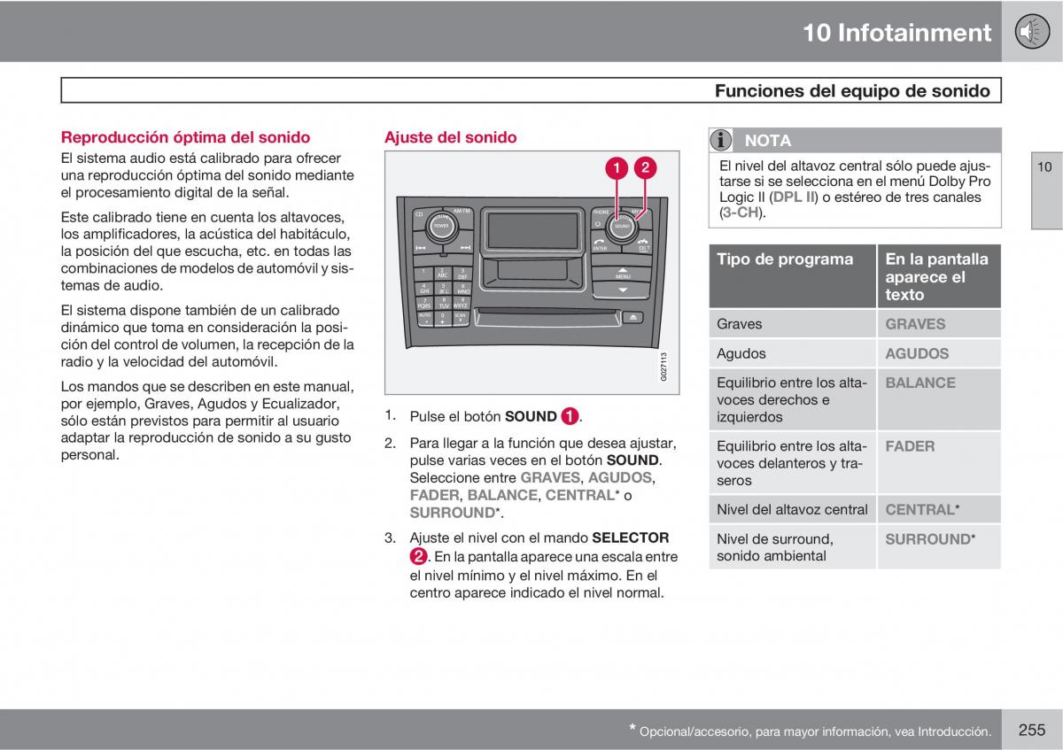 Volvo XC90 I 1 manual del propietario / page 257