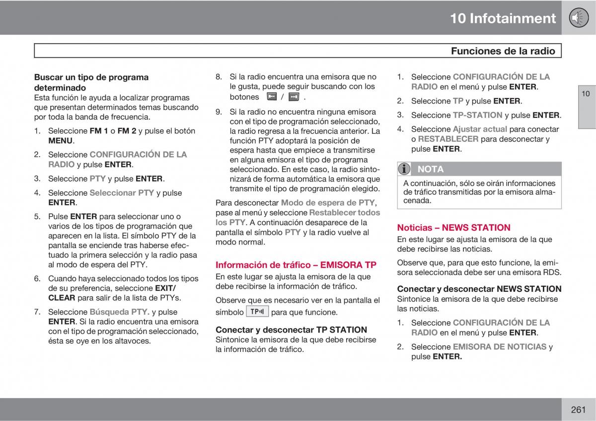 Volvo XC90 I 1 manual del propietario / page 263