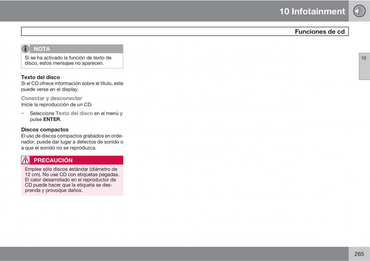 Volvo XC90 I 1 manual del propietario / page 267