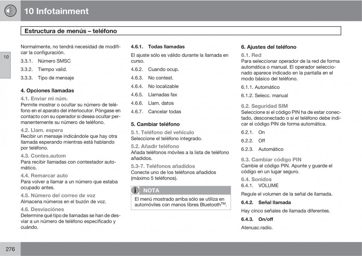 Volvo XC90 I 1 manual del propietario / page 278