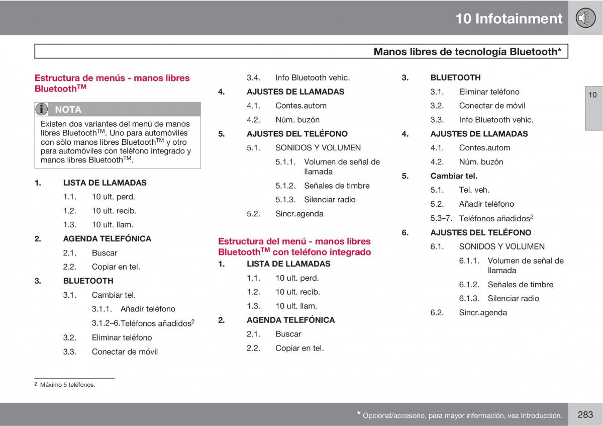 Volvo XC90 I 1 manual del propietario / page 285