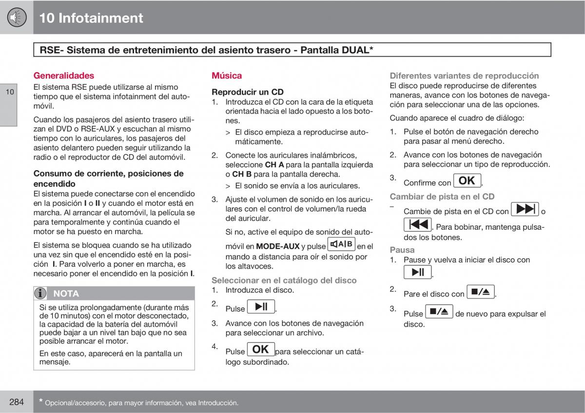 Volvo XC90 I 1 manual del propietario / page 286