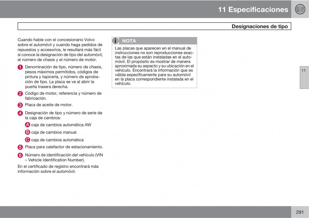 Volvo XC90 I 1 manual del propietario / page 293