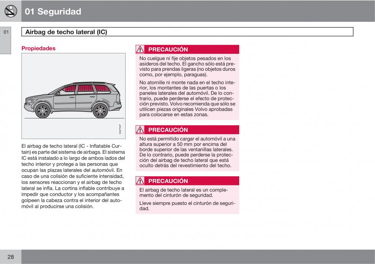 Volvo XC90 I 1 manual del propietario / page 30