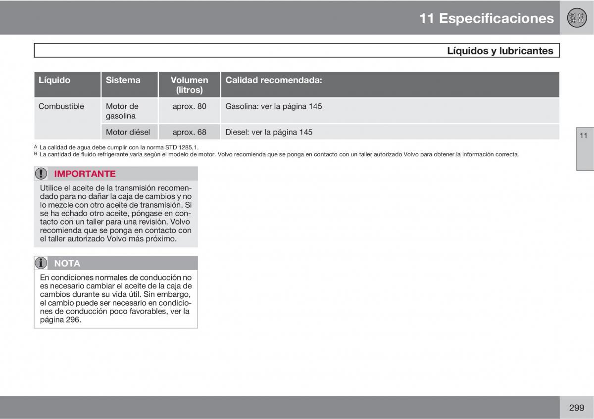 Volvo XC90 I 1 manual del propietario / page 301