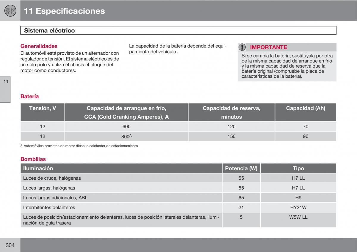 Volvo XC90 I 1 manual del propietario / page 306