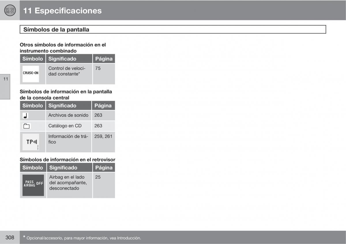 Volvo XC90 I 1 manual del propietario / page 310