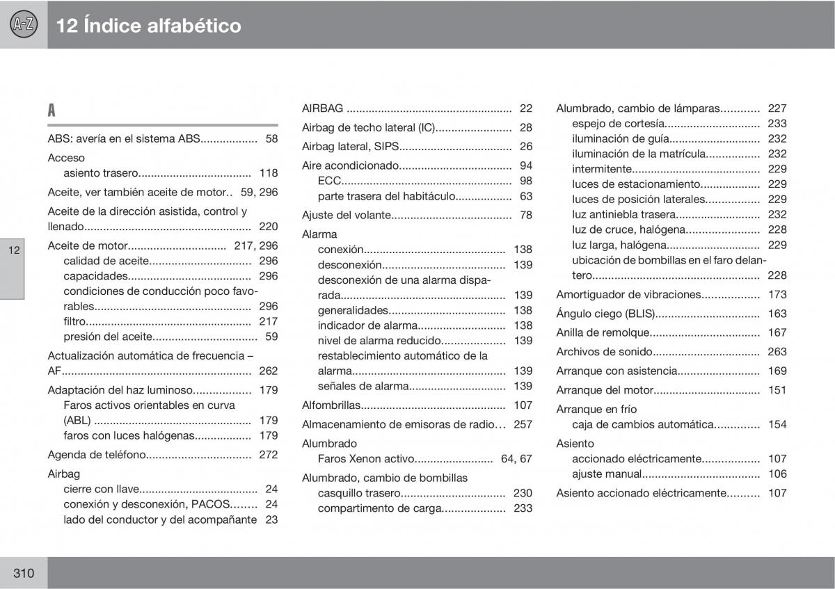 Volvo XC90 I 1 manual del propietario / page 312