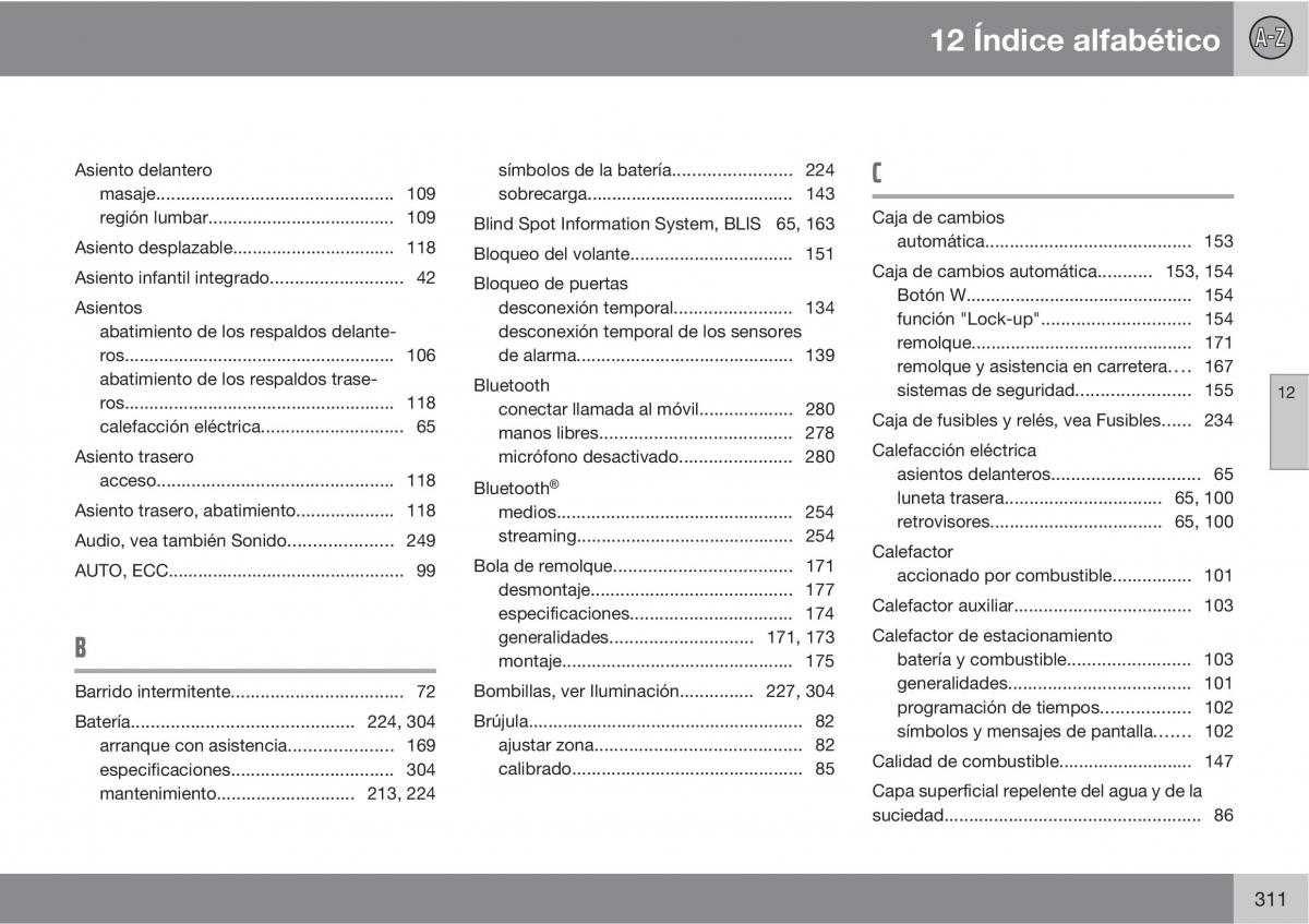 Volvo XC90 I 1 manual del propietario / page 313