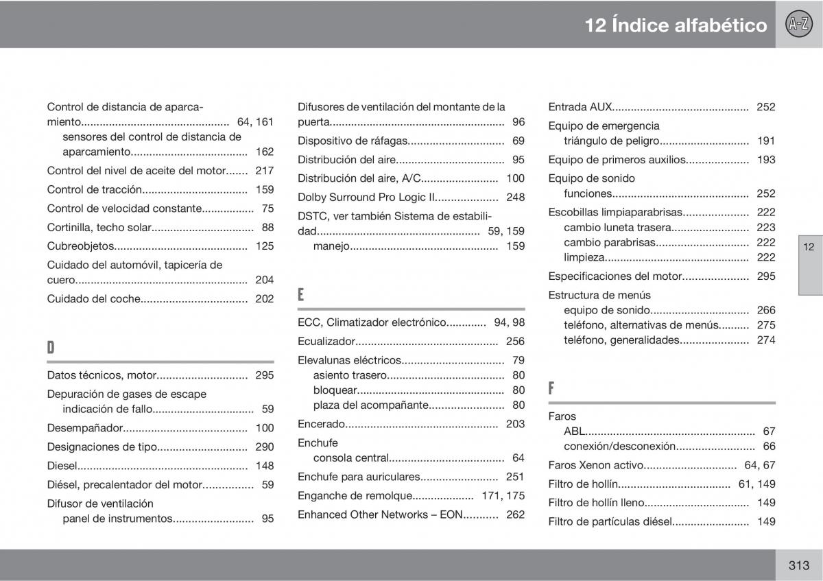 Volvo XC90 I 1 manual del propietario / page 315