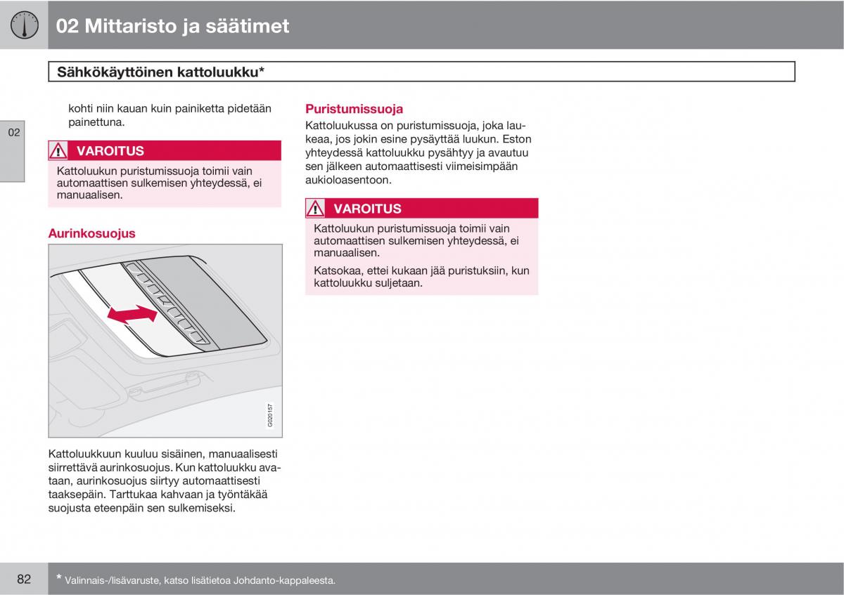 Volvo XC90 I 1 omistajan kasikirja / page 84