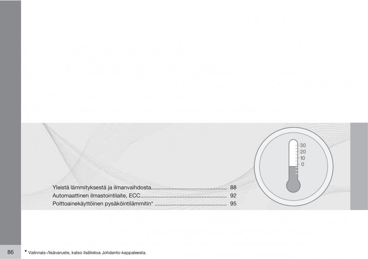Volvo XC90 I 1 omistajan kasikirja / page 88