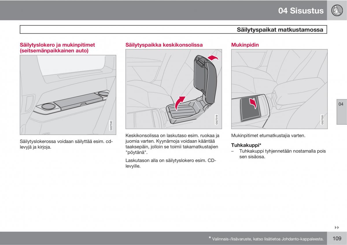 Volvo XC90 I 1 omistajan kasikirja / page 111