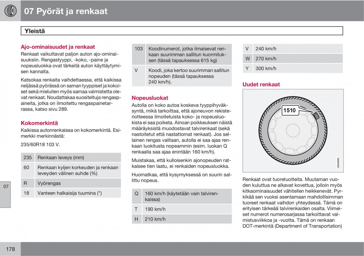 Volvo XC90 I 1 omistajan kasikirja / page 180