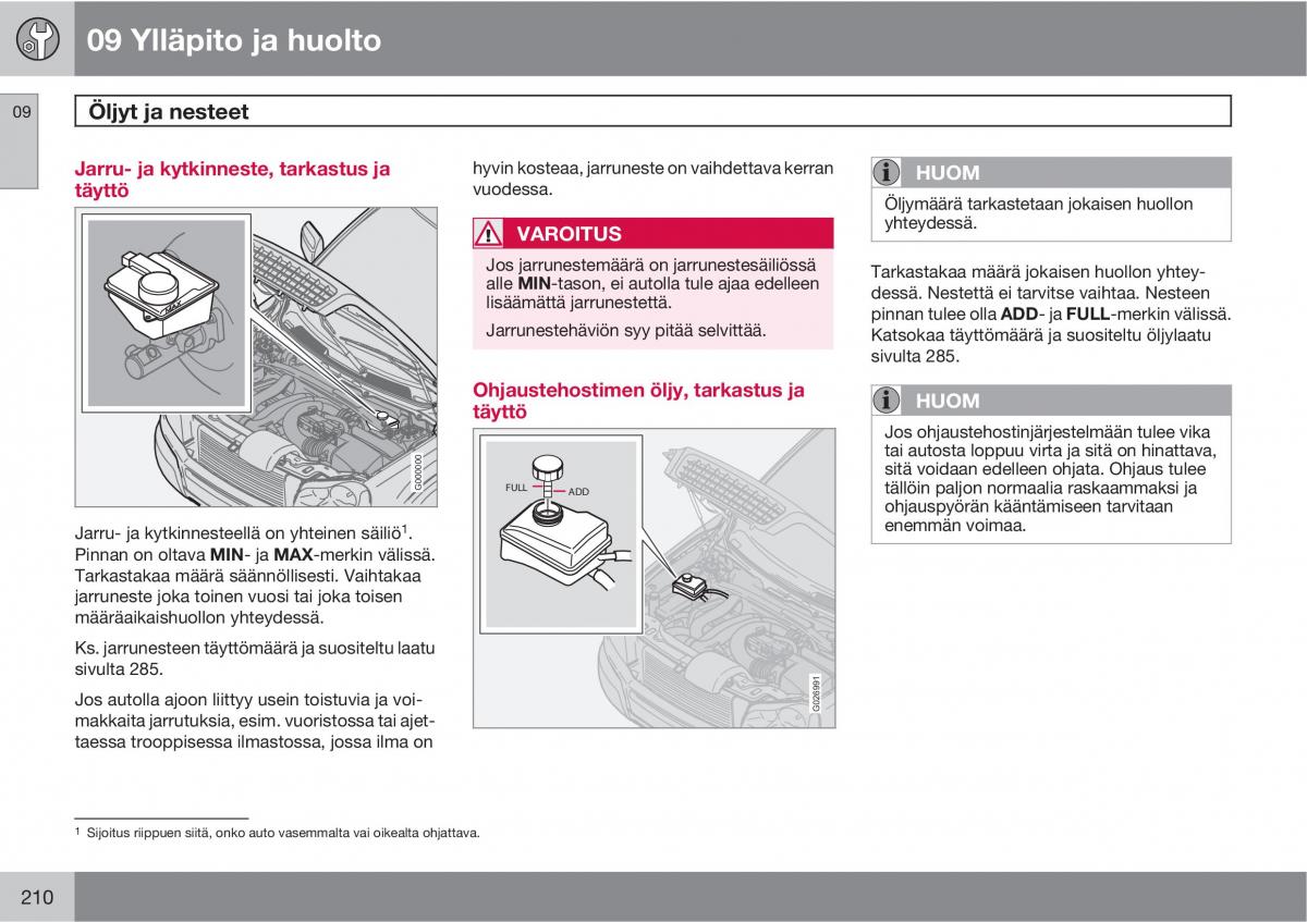 Volvo XC90 I 1 omistajan kasikirja / page 212