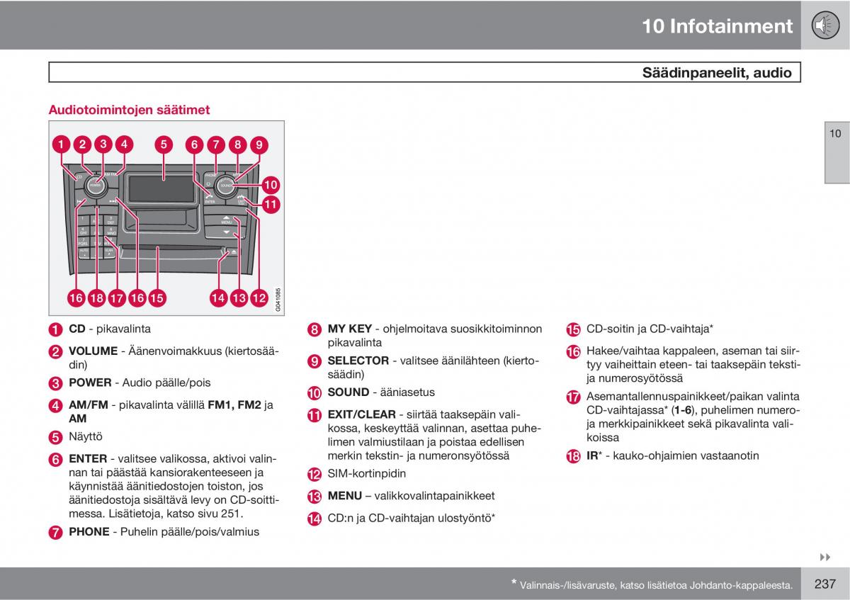 Volvo XC90 I 1 omistajan kasikirja / page 239