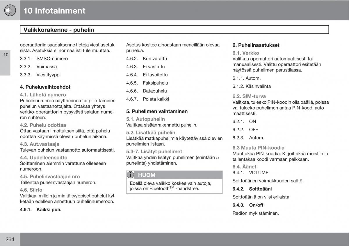 Volvo XC90 I 1 omistajan kasikirja / page 266