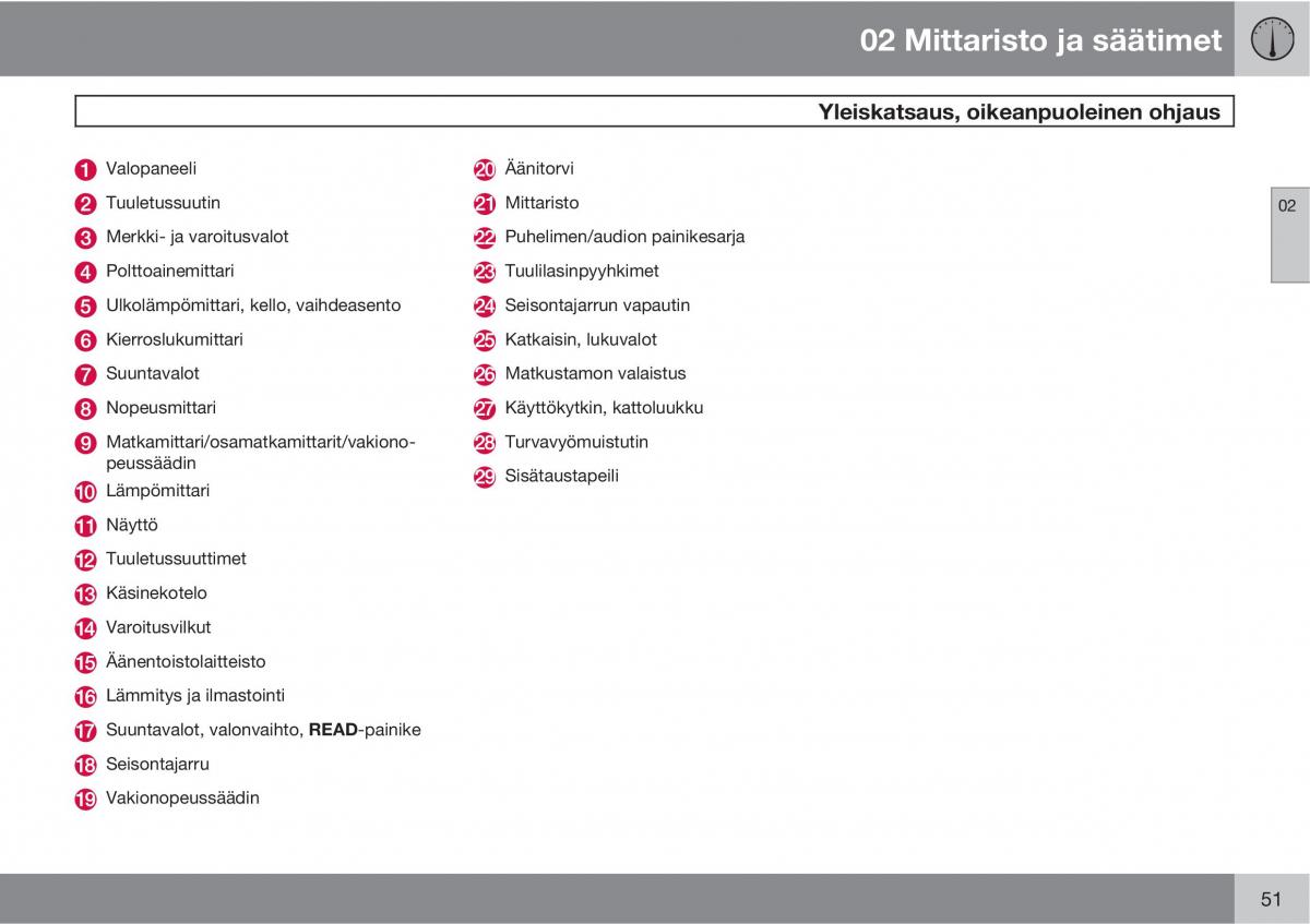 Volvo XC90 I 1 omistajan kasikirja / page 53