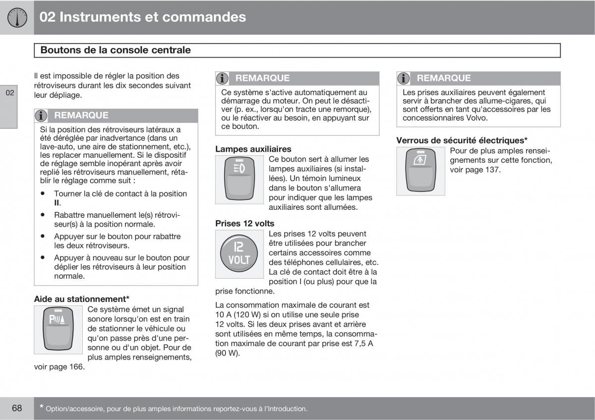 Volvo XC90 I 1 manuel du proprietaire / page 70