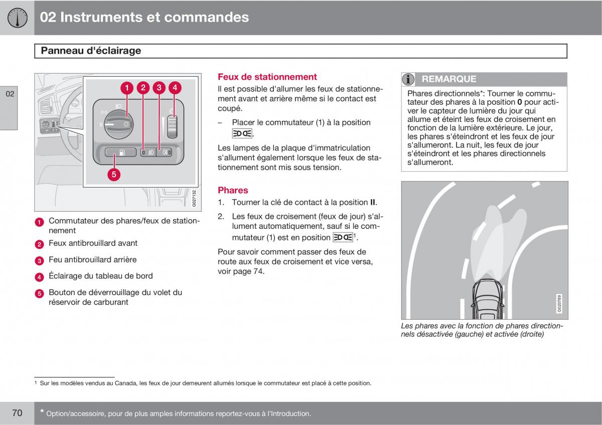 Volvo XC90 I 1 manuel du proprietaire / page 72