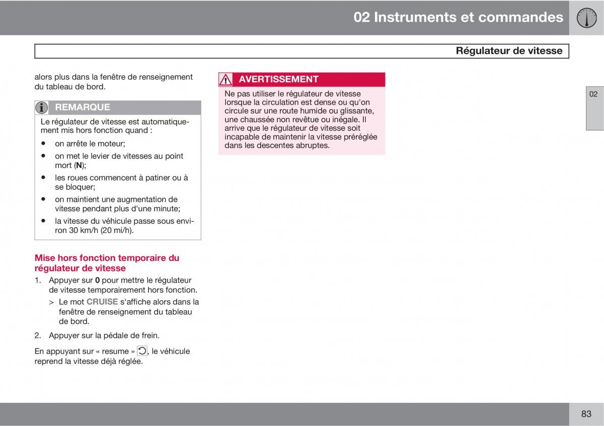 Volvo XC90 I 1 manuel du proprietaire / page 85