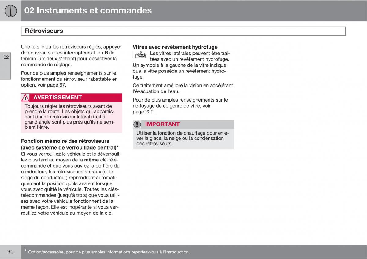 Volvo XC90 I 1 manuel du proprietaire / page 92