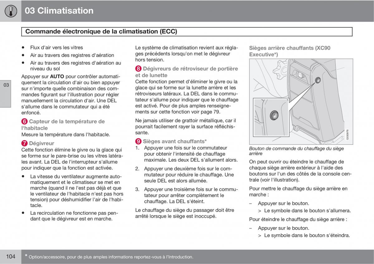 Volvo XC90 I 1 manuel du proprietaire / page 106