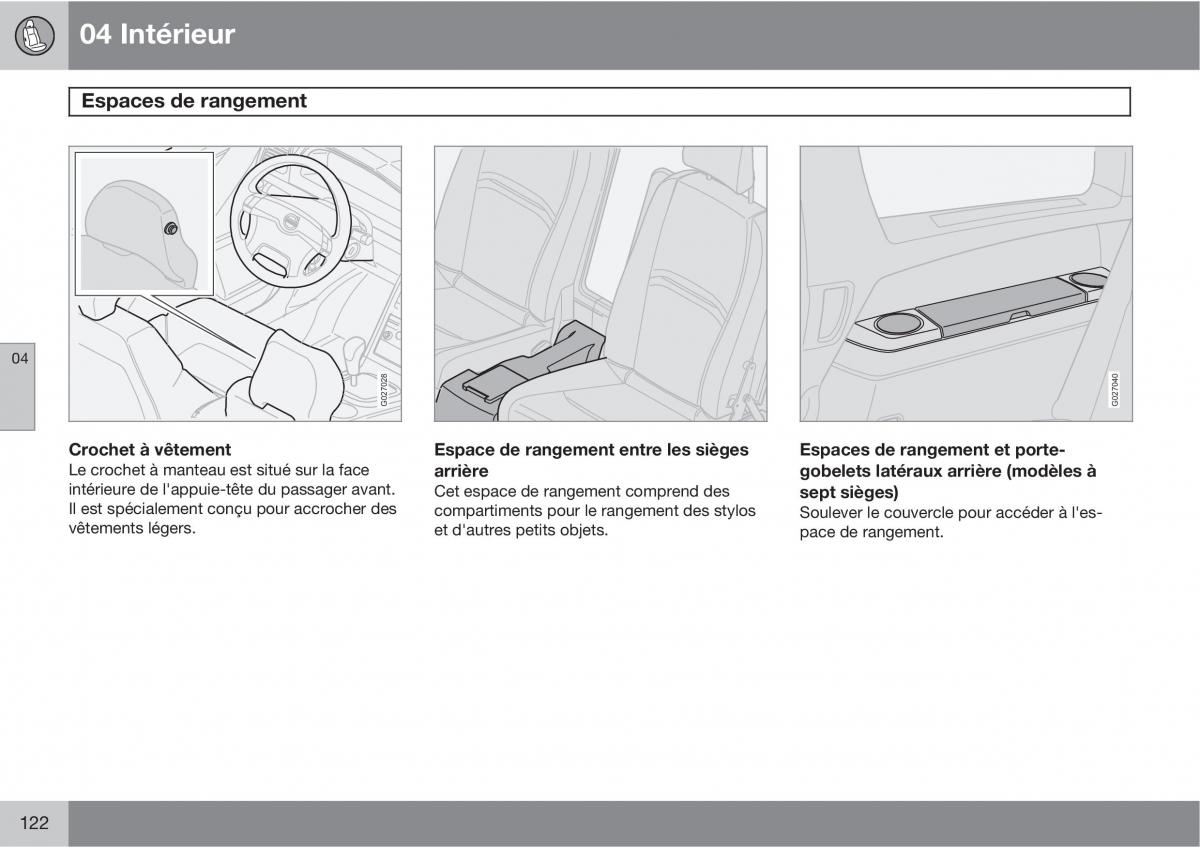 Volvo XC90 I 1 manuel du proprietaire / page 124