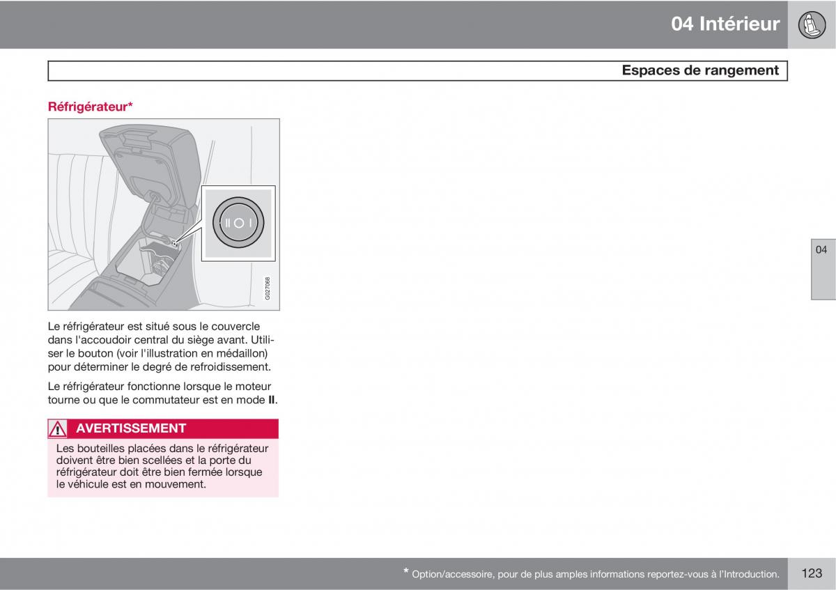 Volvo XC90 I 1 manuel du proprietaire / page 125