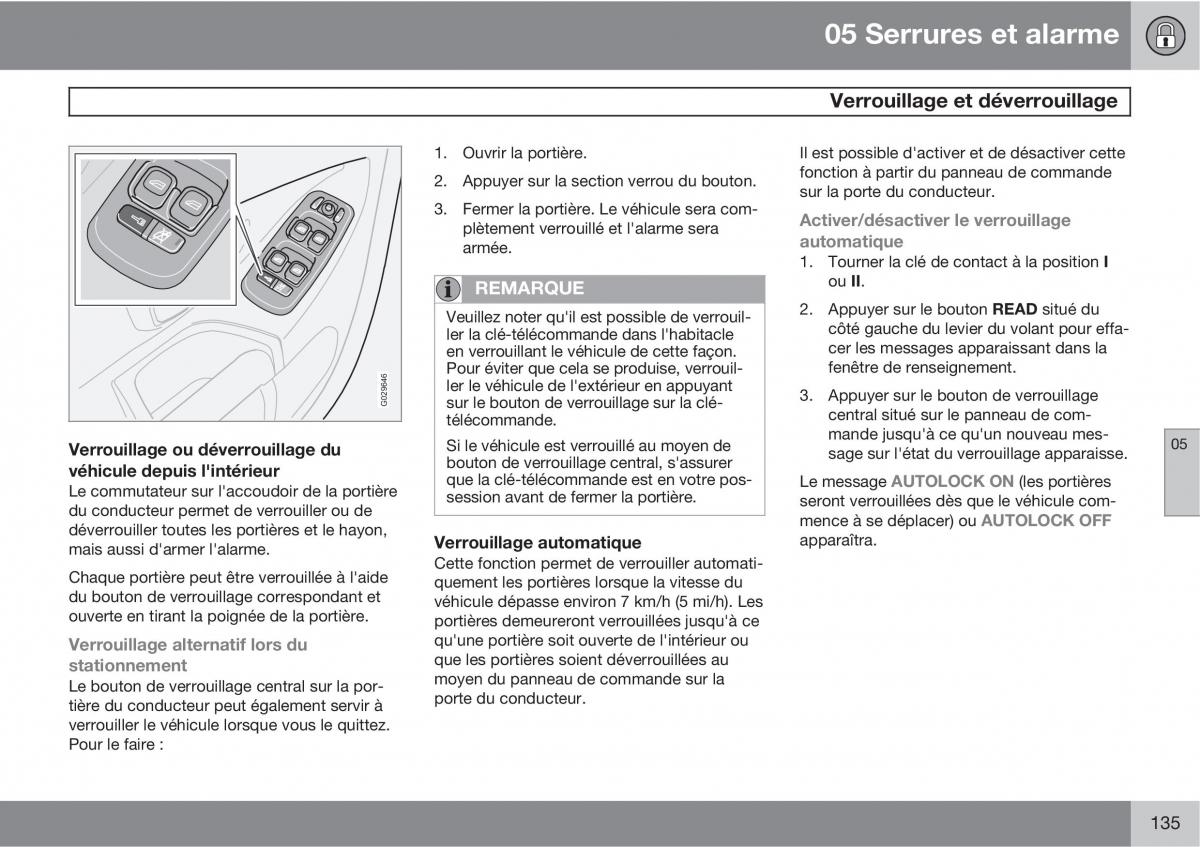 Volvo XC90 I 1 manuel du proprietaire / page 137