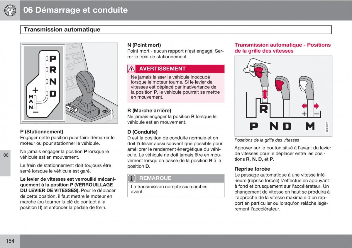 Volvo XC90 I 1 manuel du proprietaire / page 156