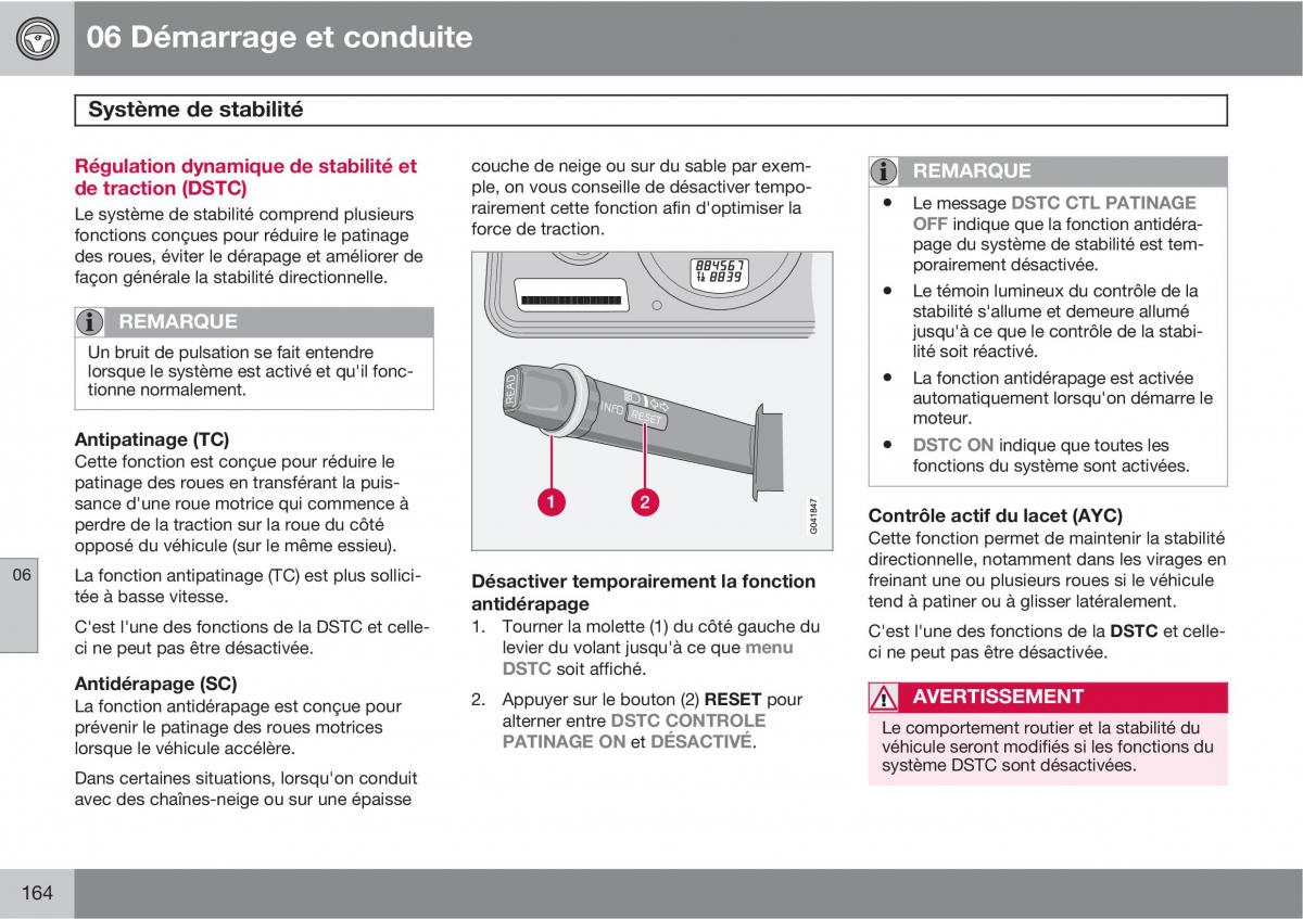 Volvo XC90 I 1 manuel du proprietaire / page 166