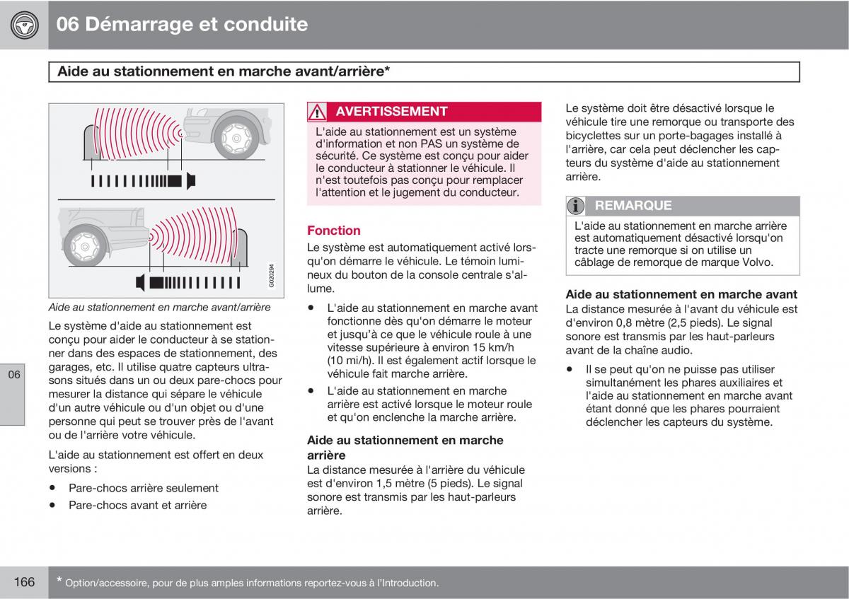 Volvo XC90 I 1 manuel du proprietaire / page 168