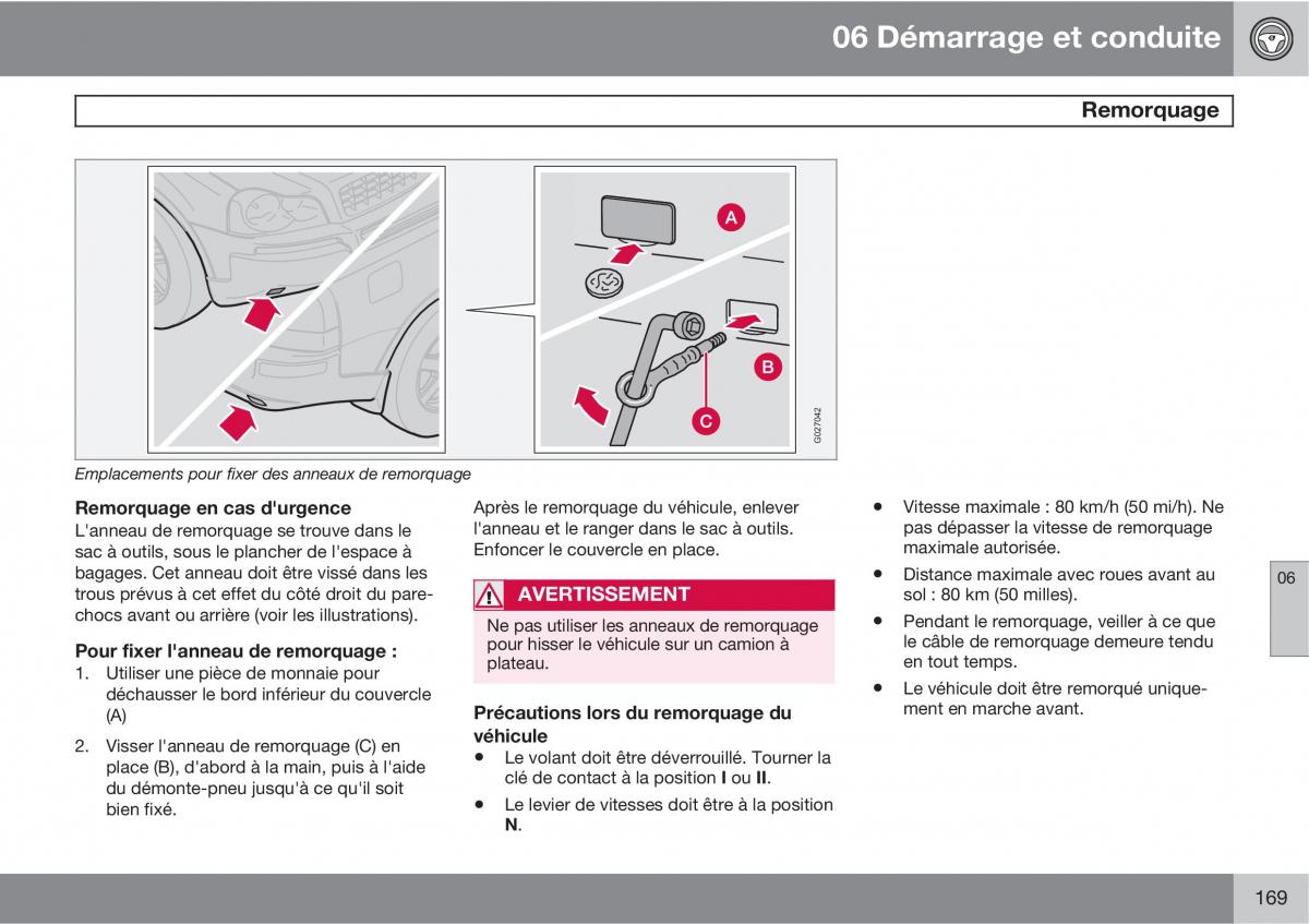 Volvo XC90 I 1 manuel du proprietaire / page 171