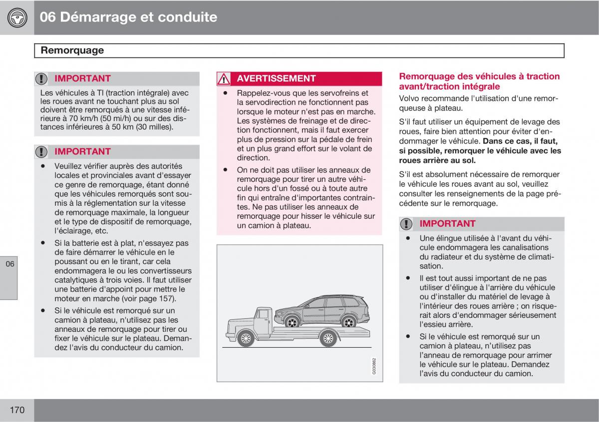 Volvo XC90 I 1 manuel du proprietaire / page 172