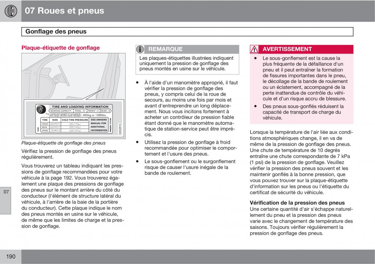 Volvo XC90 I 1 manuel du proprietaire / page 192