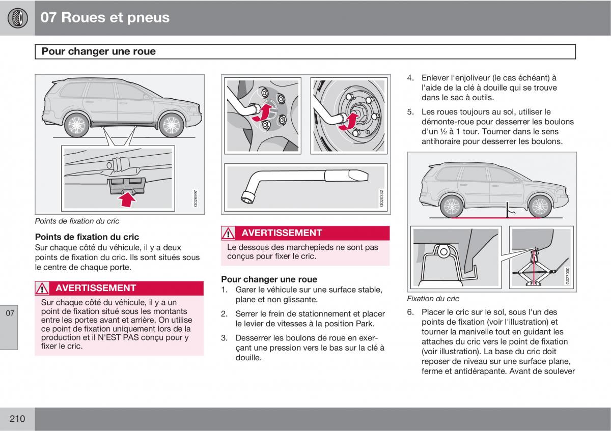 Volvo XC90 I 1 manuel du proprietaire / page 212