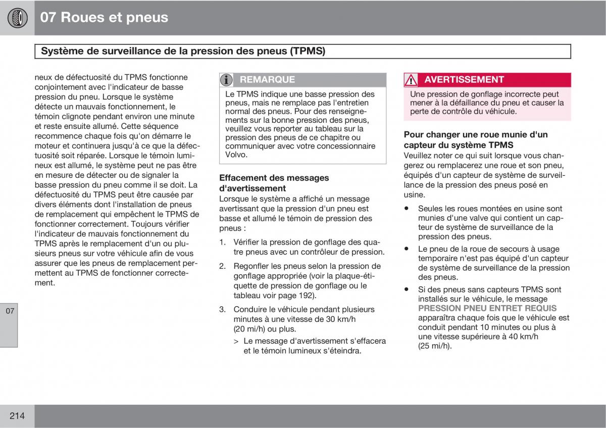 Volvo XC90 I 1 manuel du proprietaire / page 216