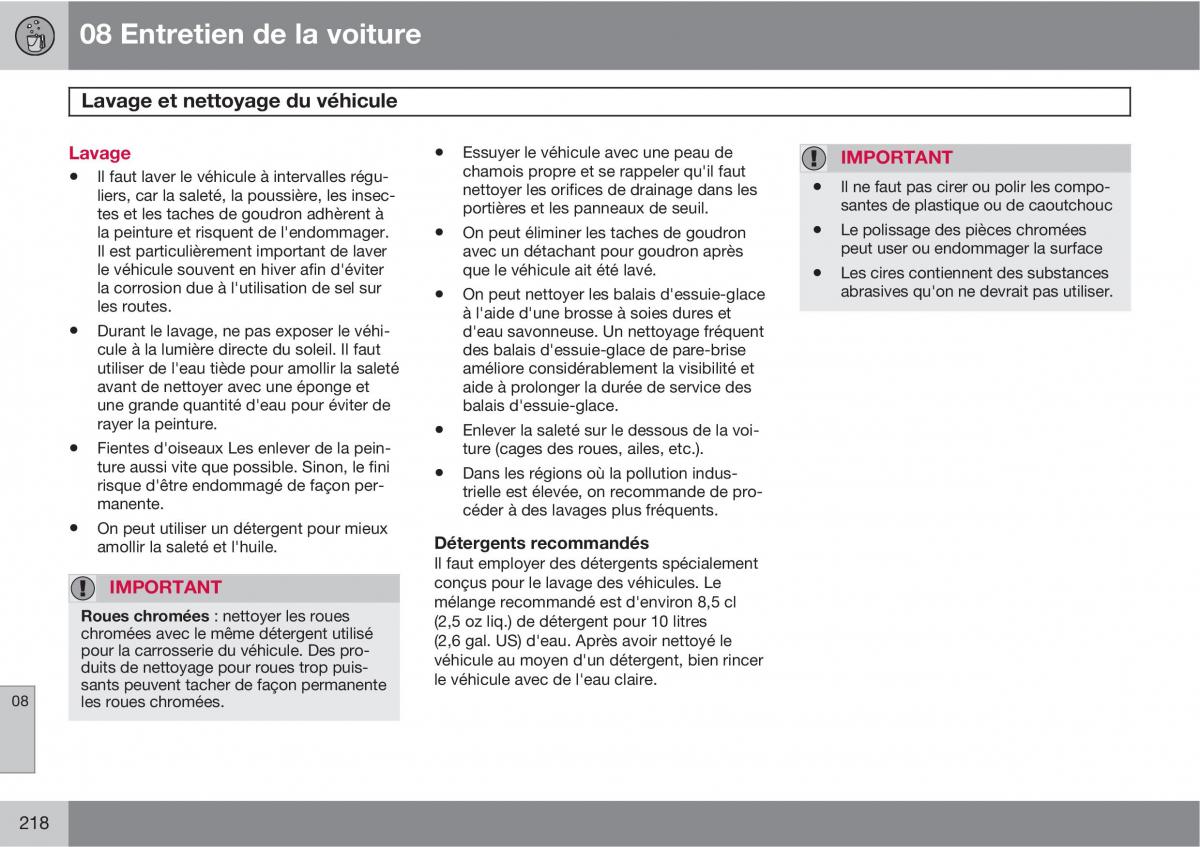 Volvo XC90 I 1 manuel du proprietaire / page 220