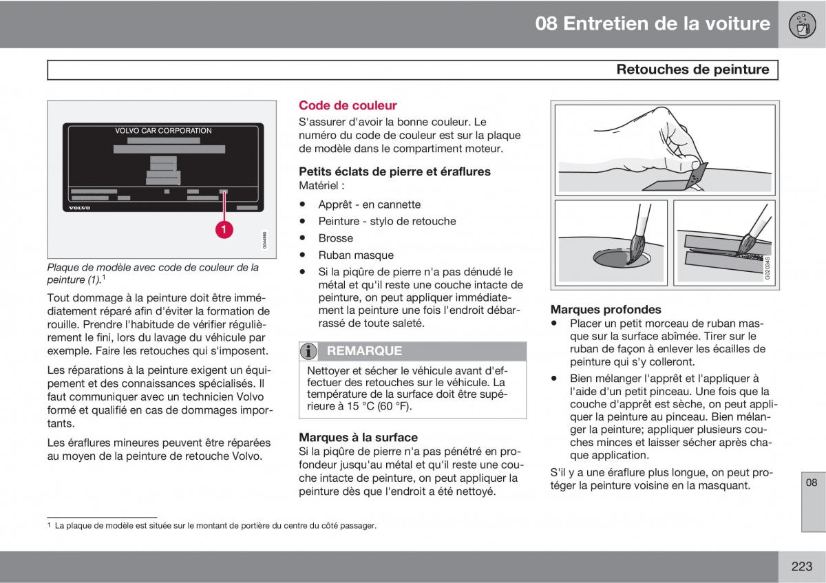 Volvo XC90 I 1 manuel du proprietaire / page 225