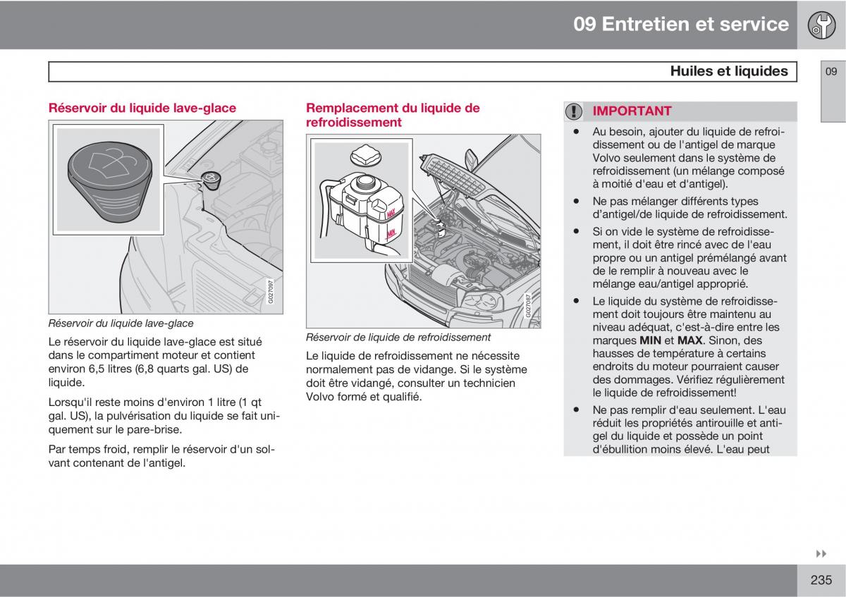 Volvo XC90 I 1 manuel du proprietaire / page 237