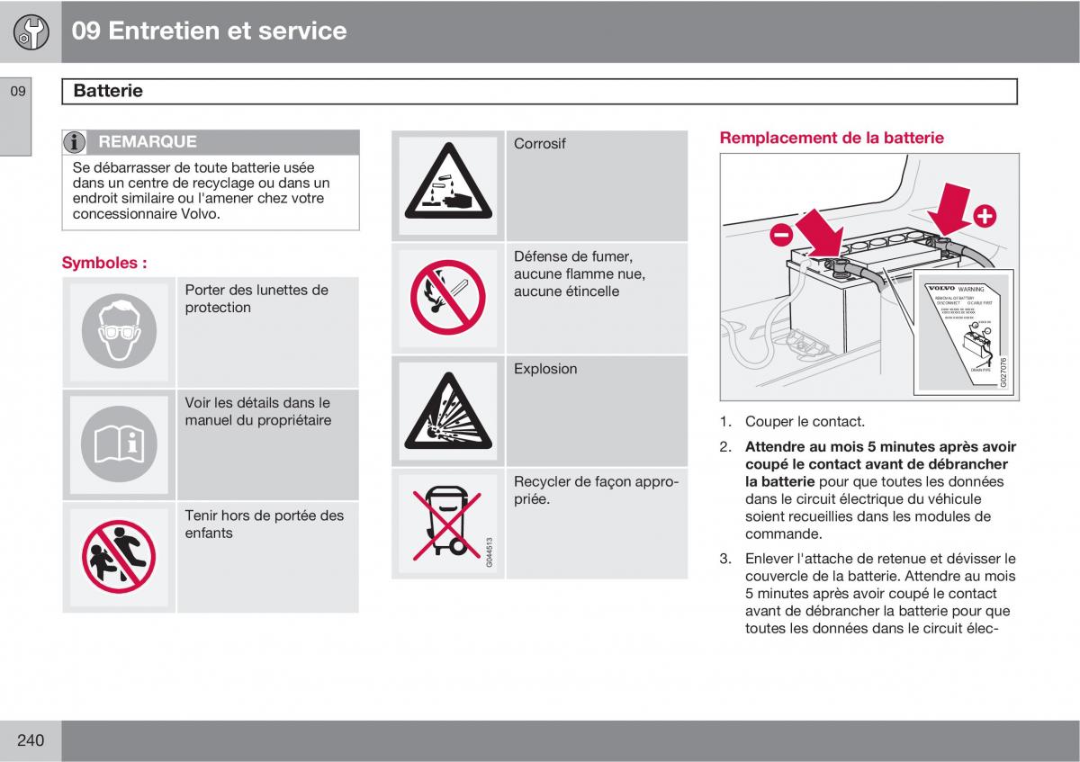 Volvo XC90 I 1 manuel du proprietaire / page 242